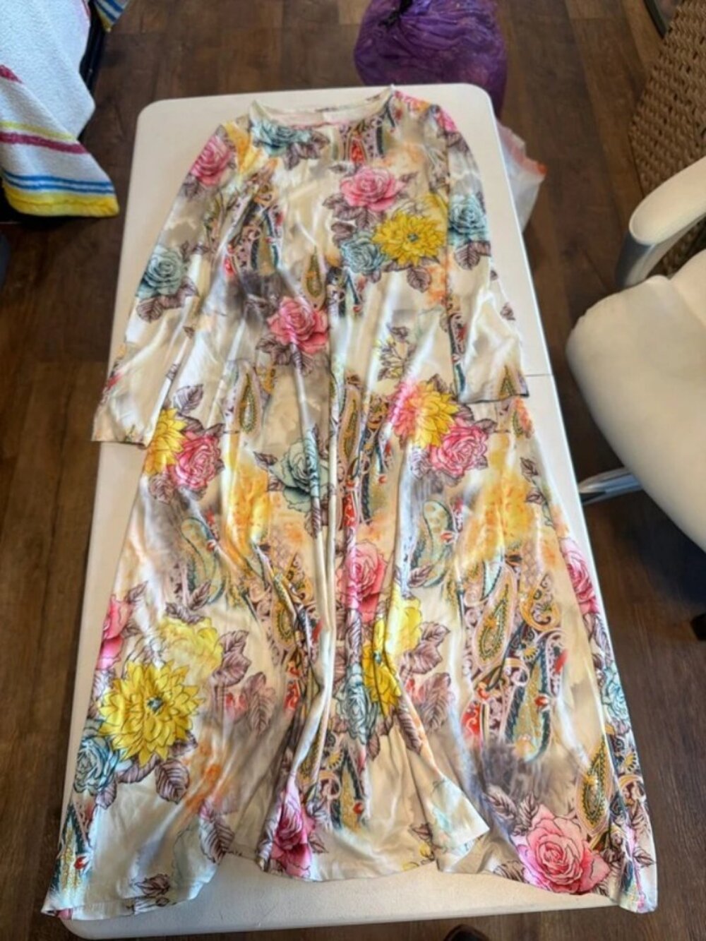 Long sleeve flower dress